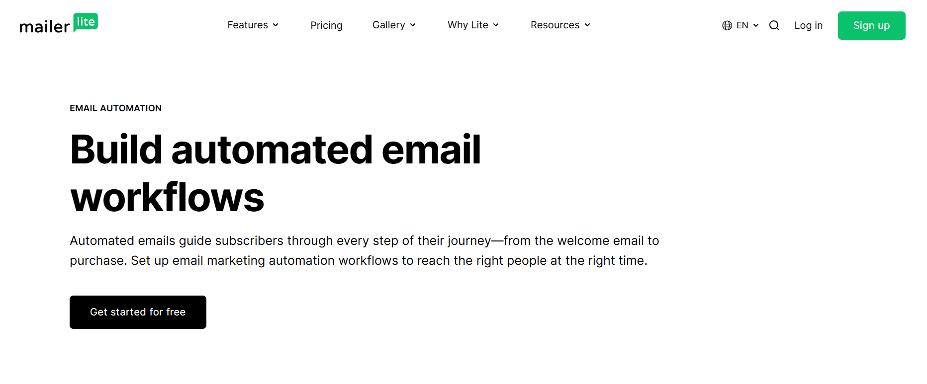 mailerlite email automation software
