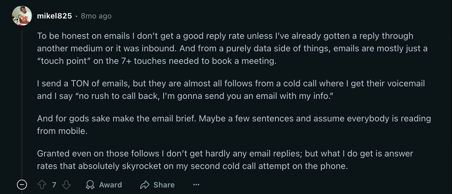 reddit email marketer outreach experiences