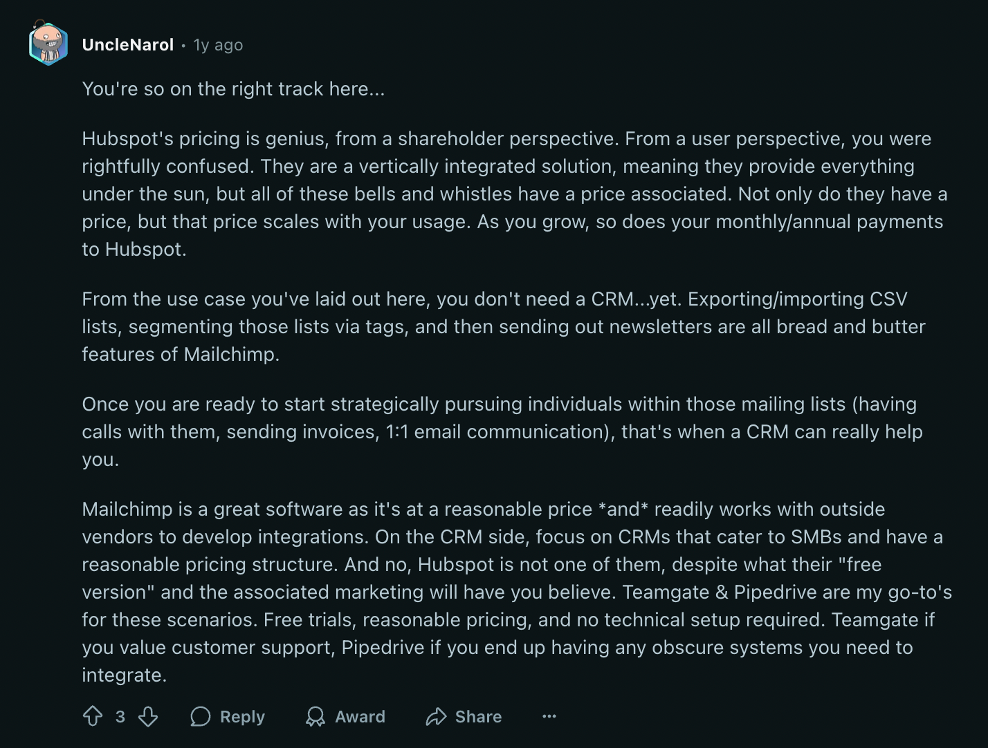 reddit email marketing thread