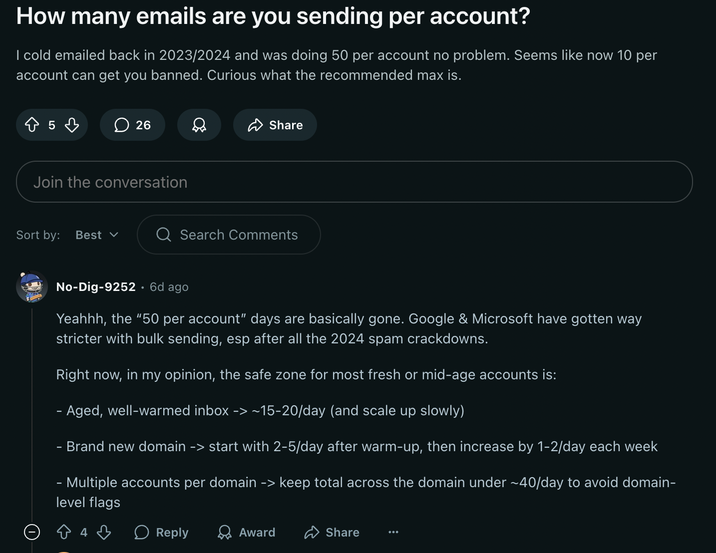 reddit secondary domain experiences