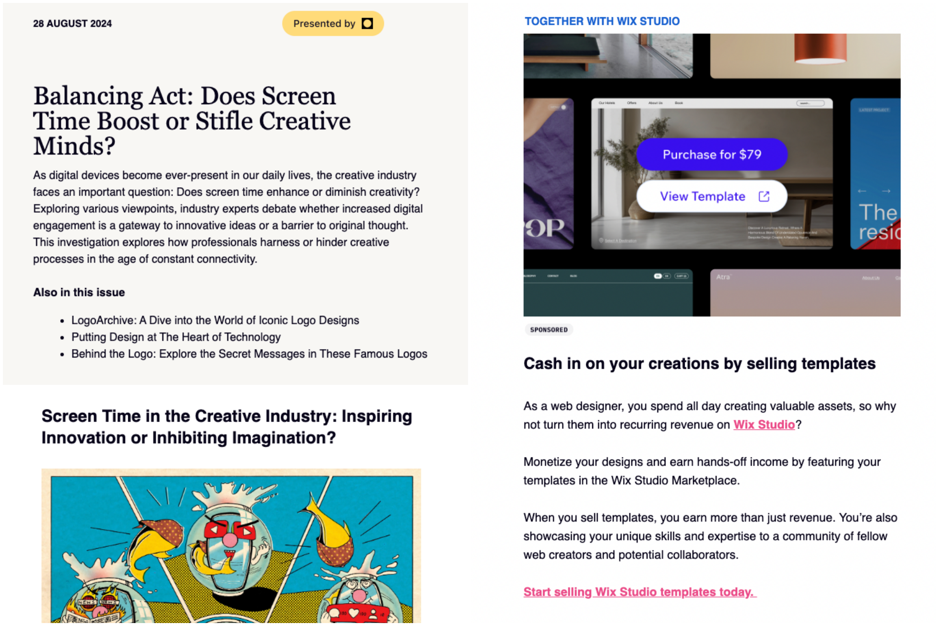 dribble marketing email format