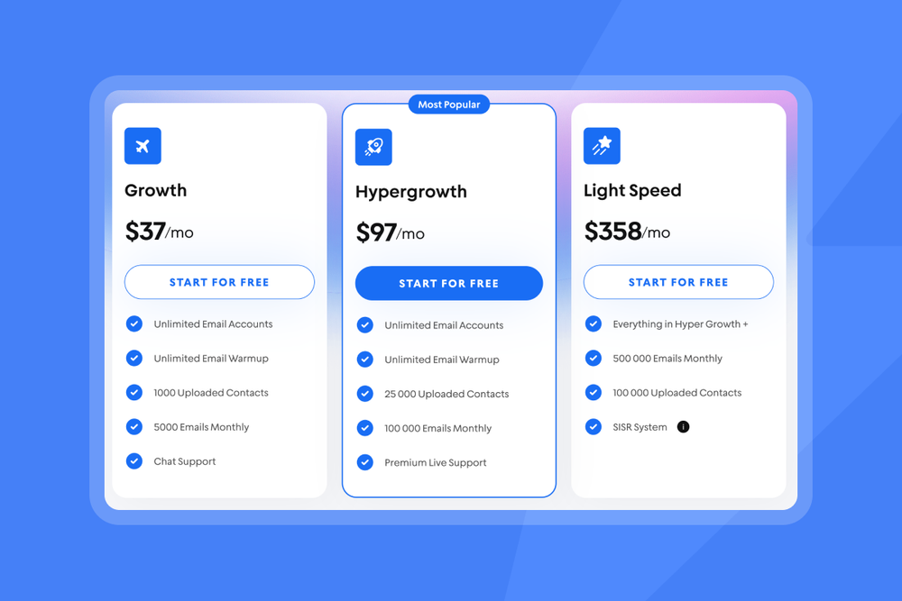instantly cold email outreach pricing