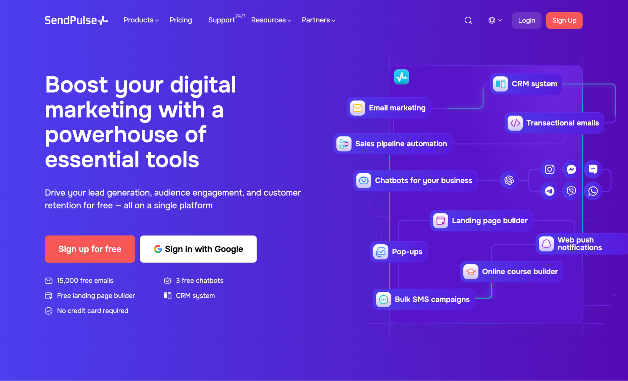 sendpulse email marketing tool