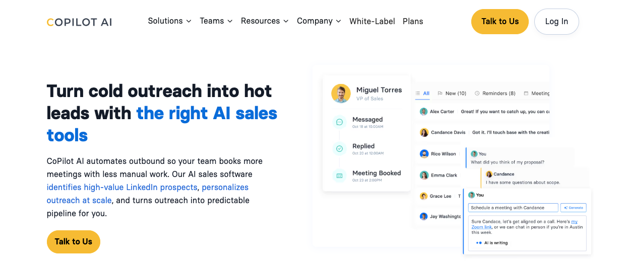 copilot ai sales prospecting tool