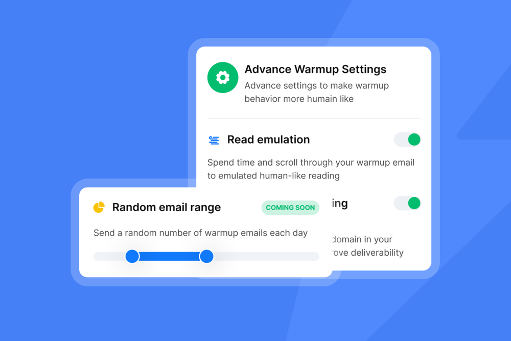 instantly advanced email warmup