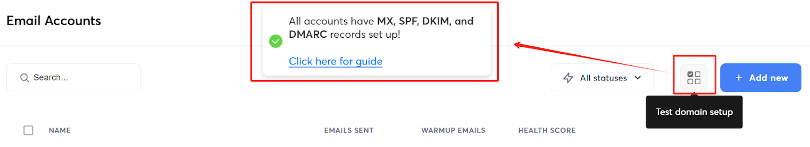 instantly email domain authentication