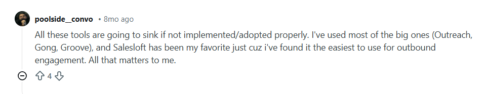 salesloft reddit review