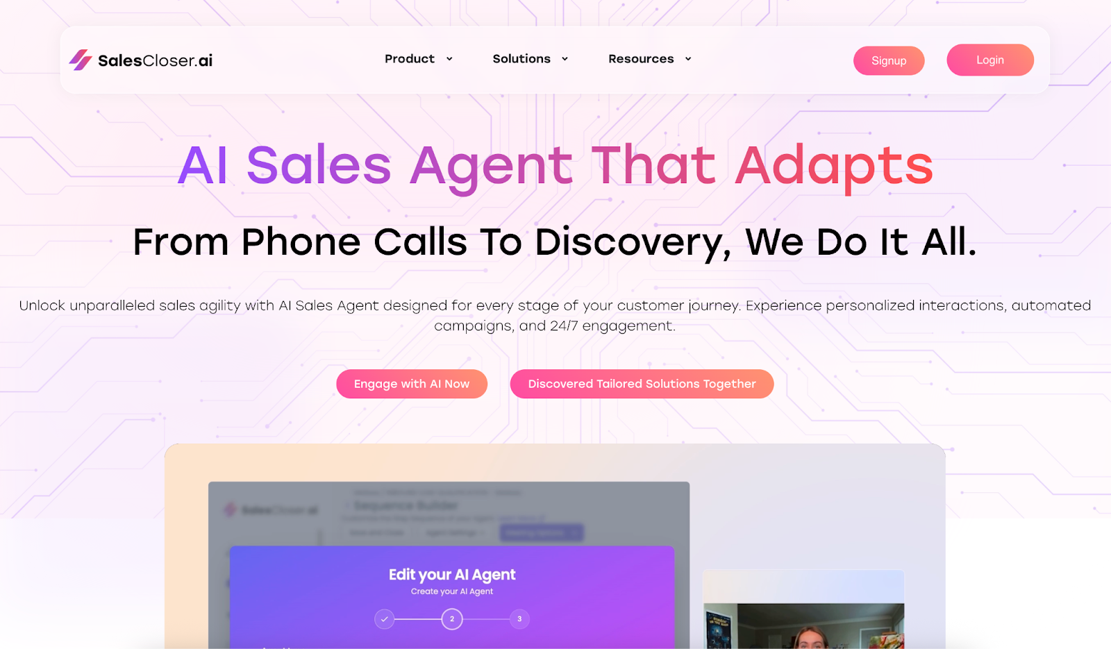 salescloser ai sales agent software