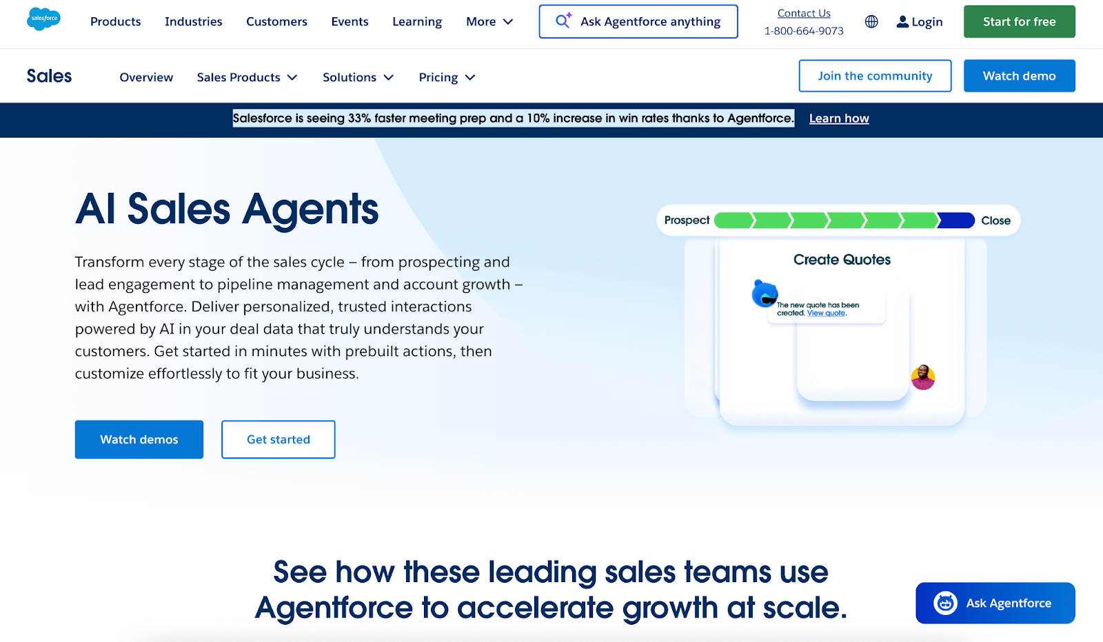 agentforce ai sales agent software