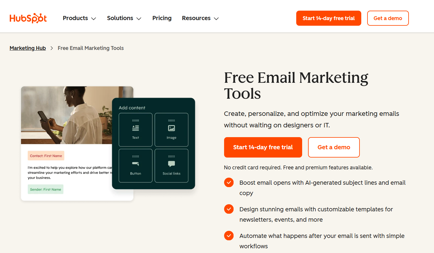 hubspot email outreach tool