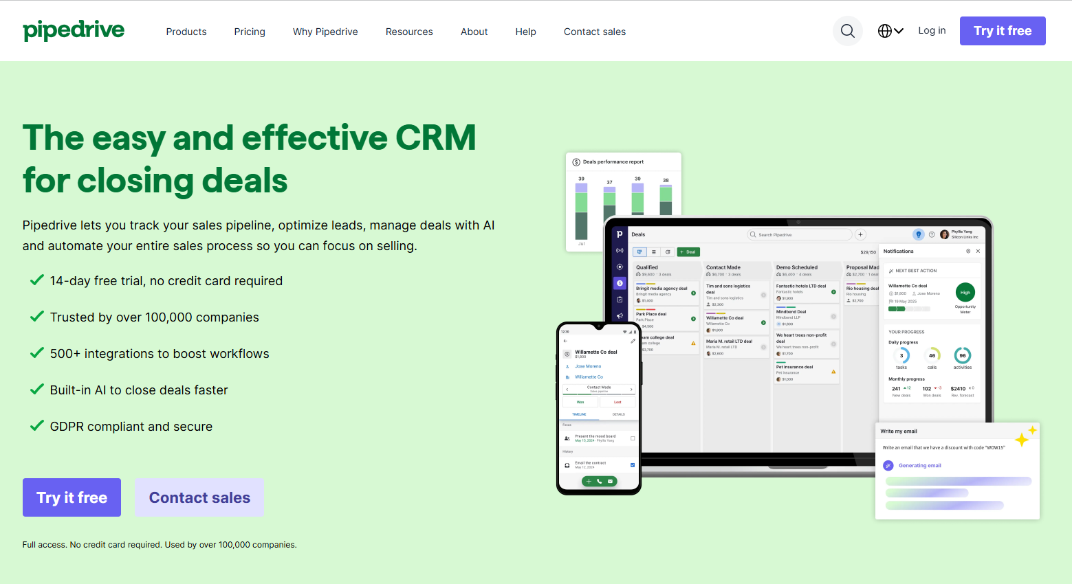 pipedrive outbound sales software