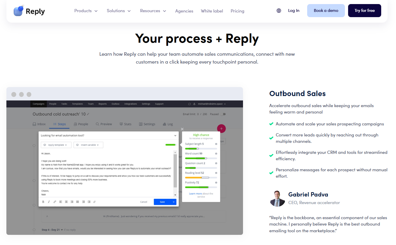 reply io email outreach tool