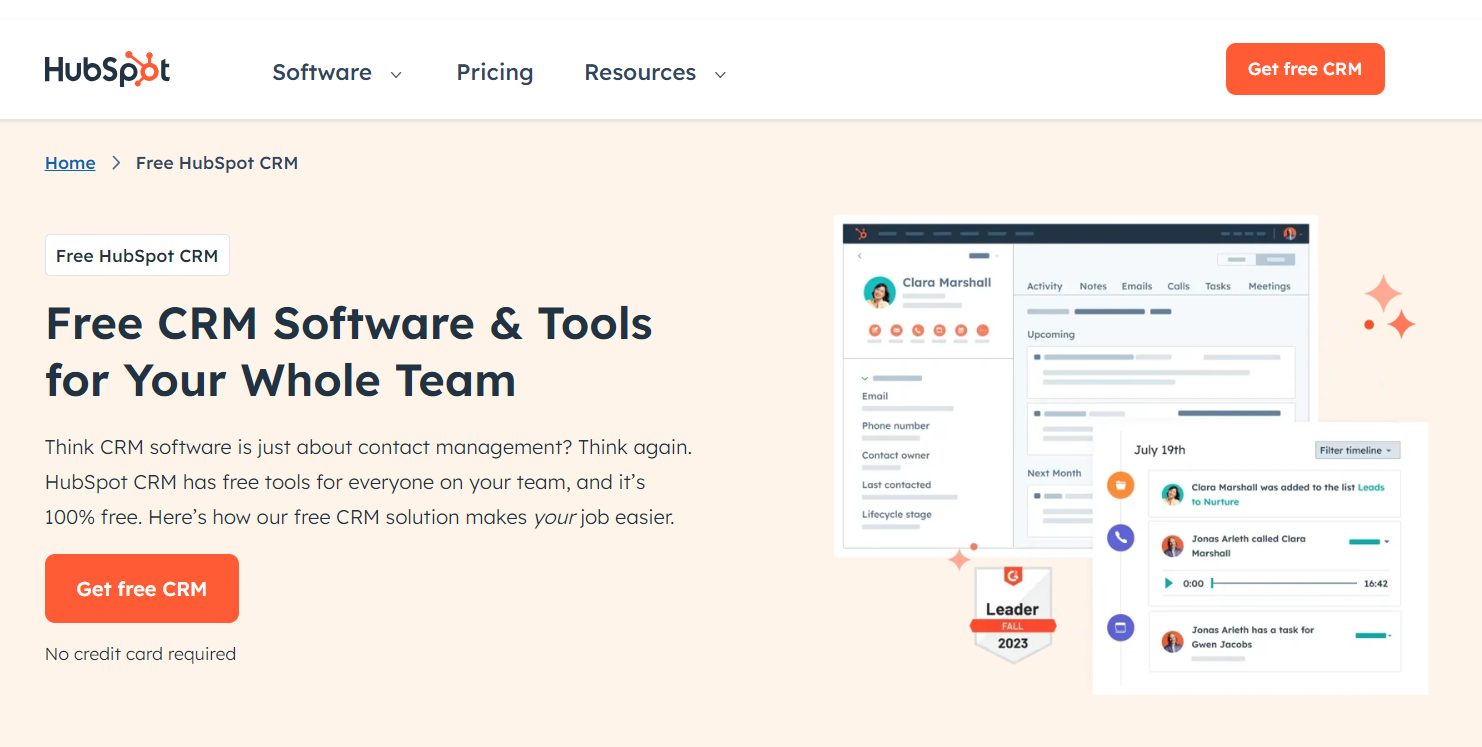 hubspot crm for startups