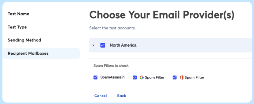 instantly inbox placement test email provider