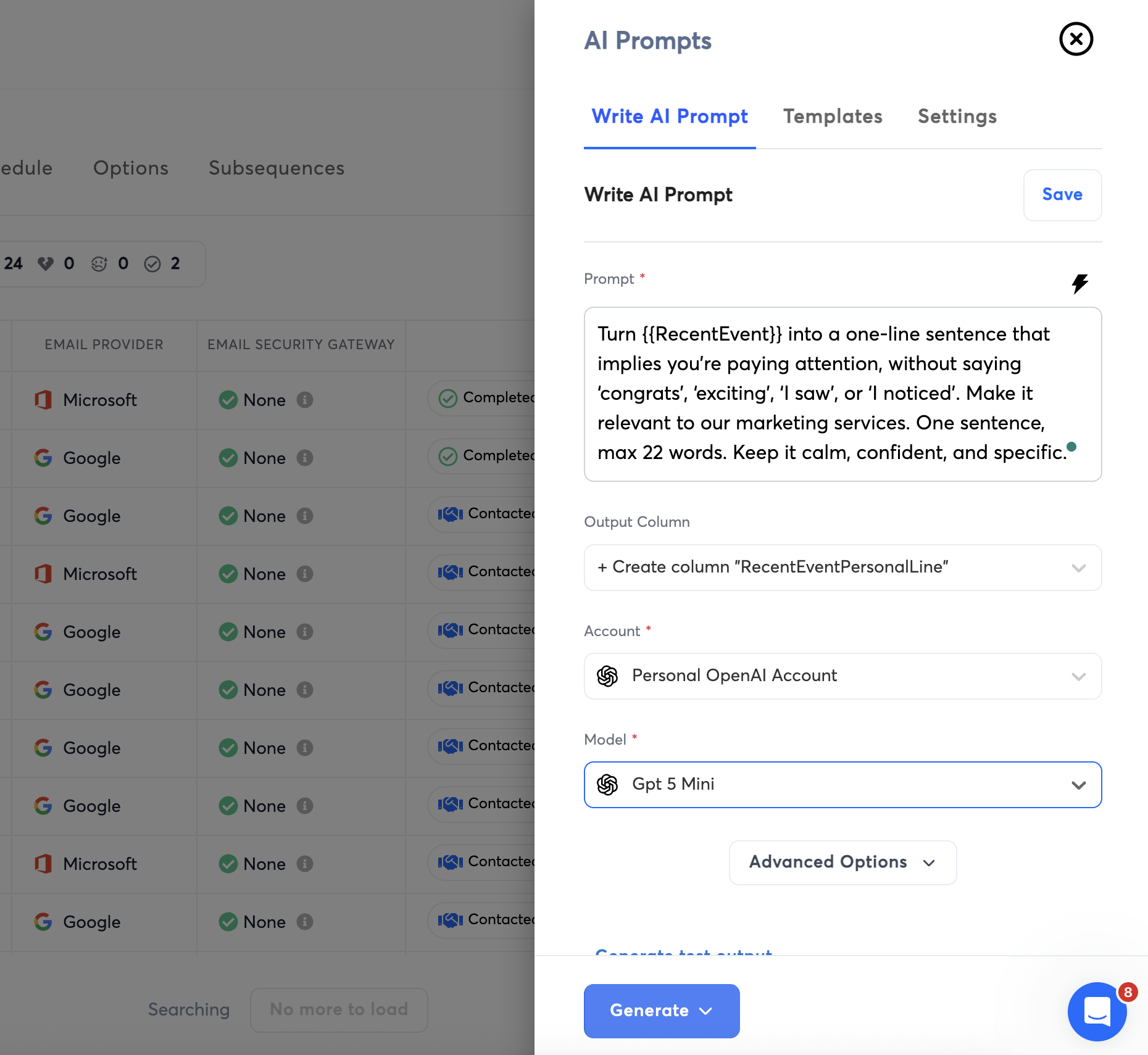 instantly ai prompting