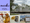 A collage with five panels: The Ravenous logo on purple; a train passing by the Gary water tower; a hot dog statue; a coney with fries; the exterior of the Hunters Inn.