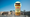A giant jar of giardiniera with a halo imposed on St. Peter's Square at the Vatican.