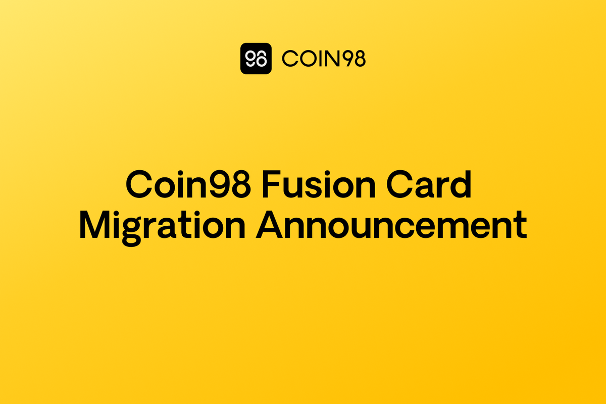 Important Update: Coin98 Fusion Card Migration from VISA SGD to VISA USD