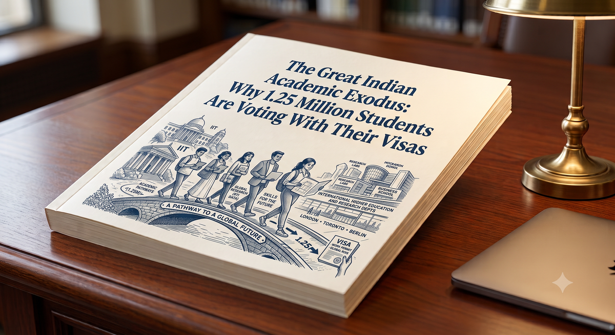 The Great Indian Academic Exodus: Why 1.25 Million Students Are Voting With Their Visas