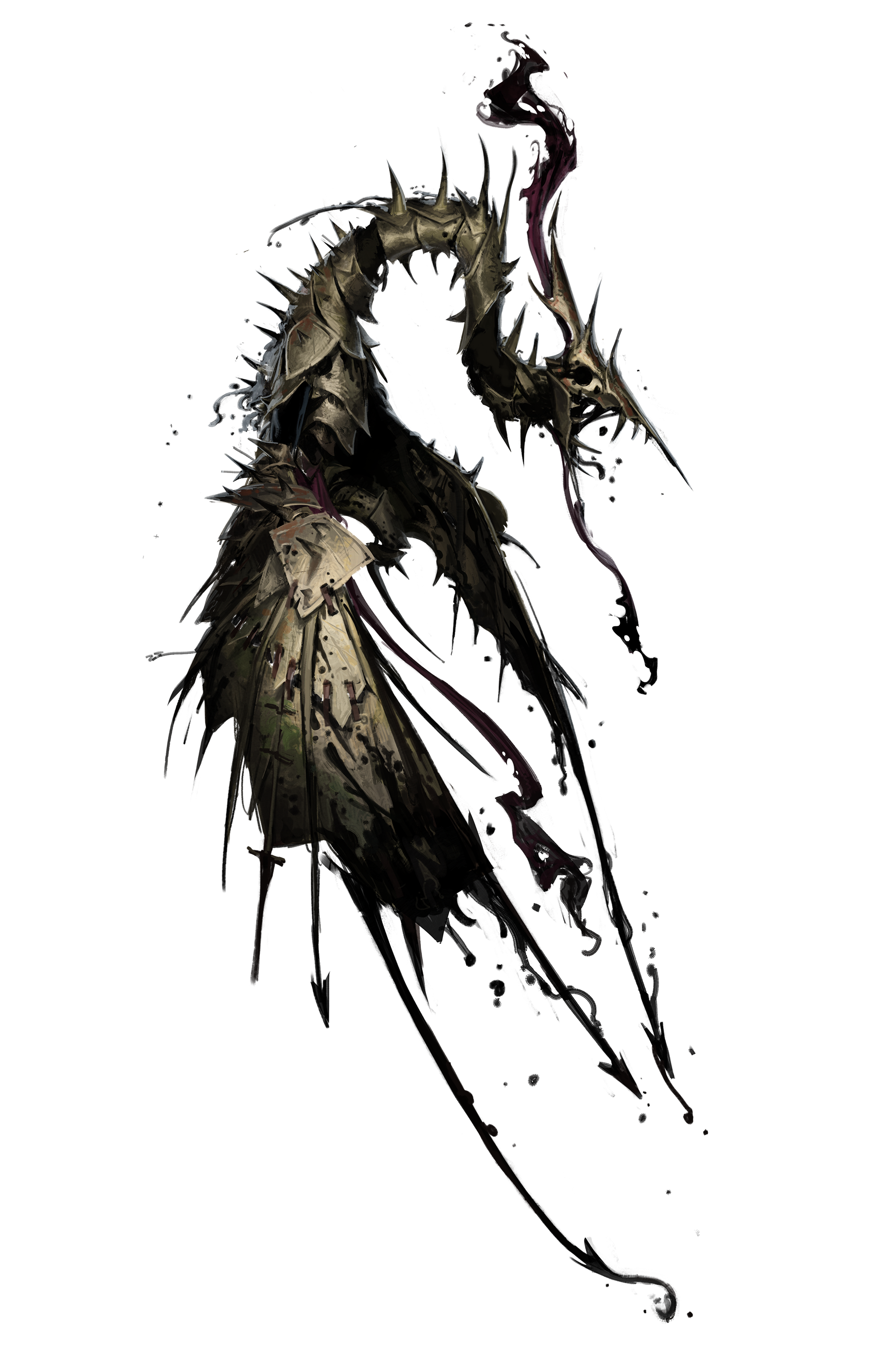 ooze animates a suit of armor in a serpentine form