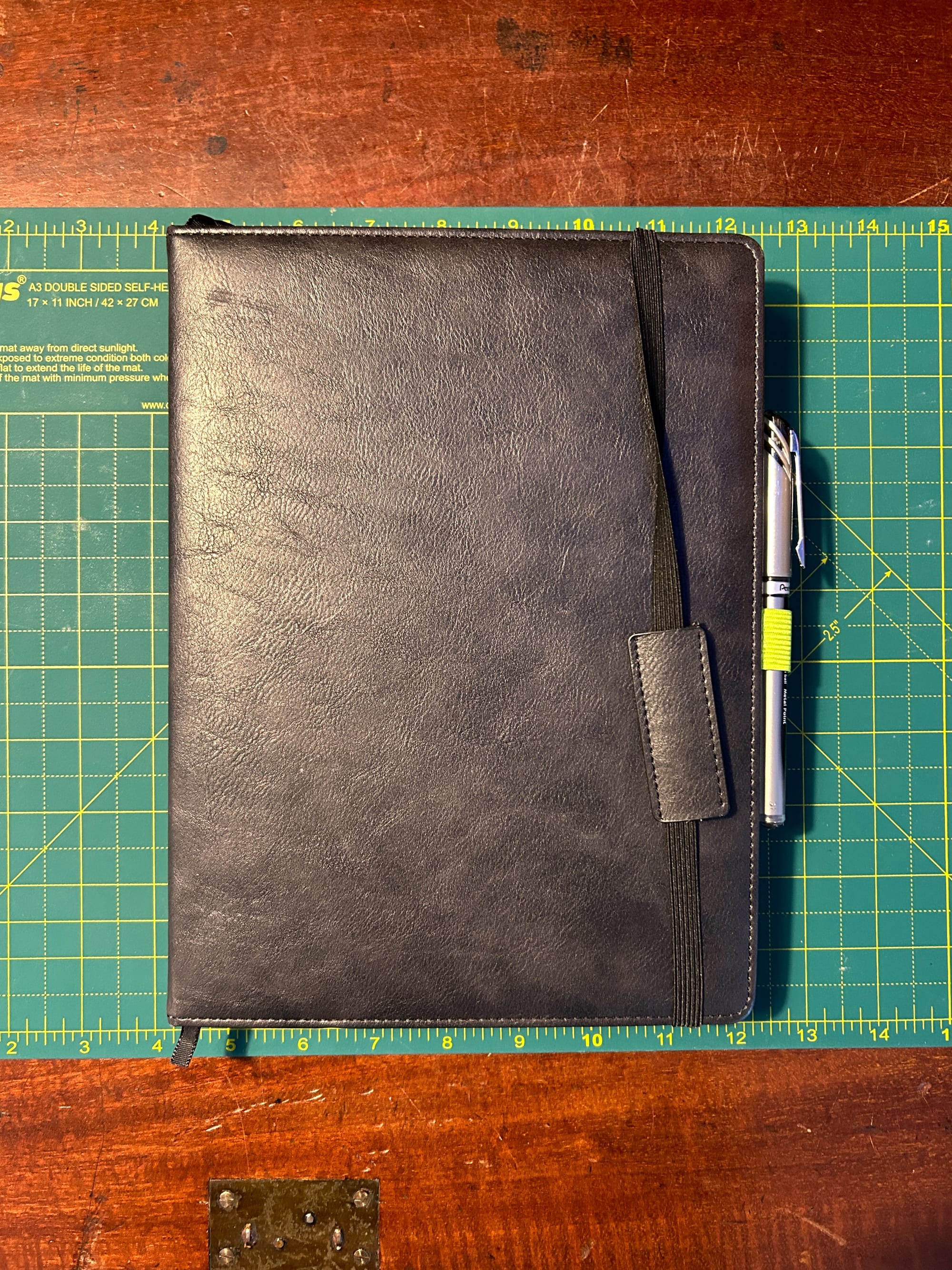 A photo of a journal notebook