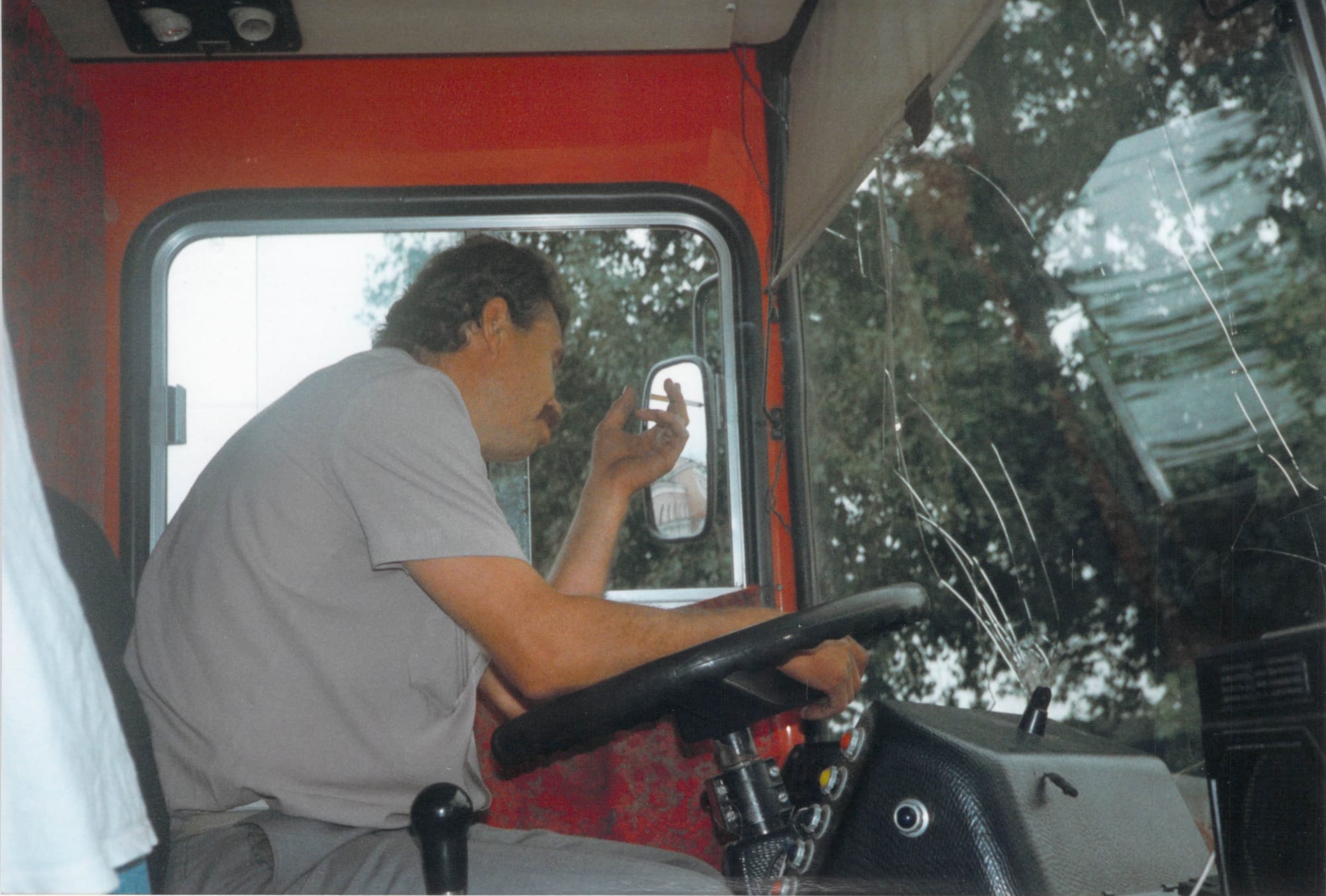 Our bus driver in the Ukraine, circa 1995.