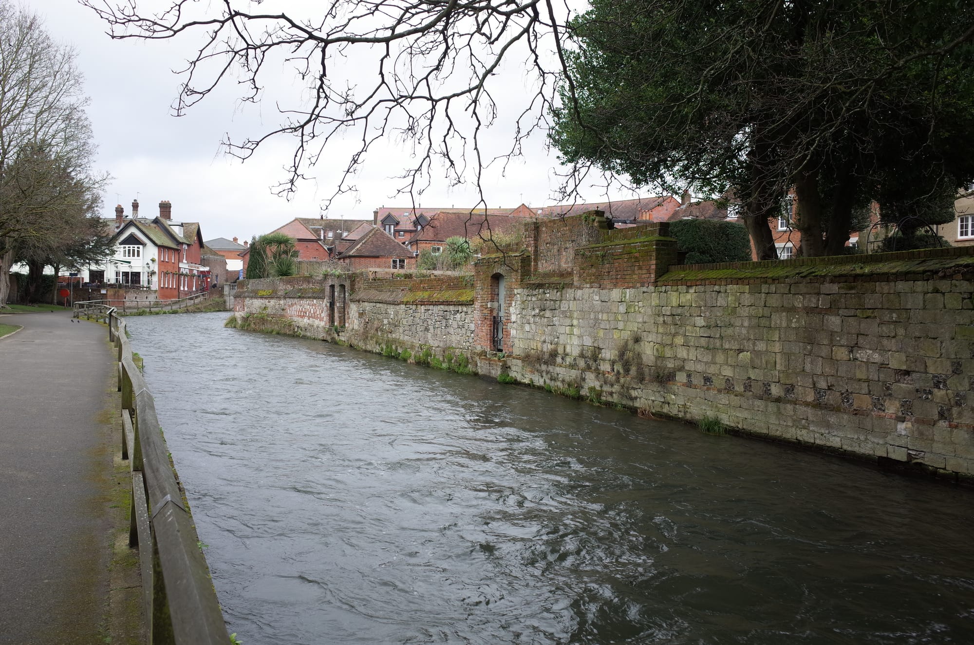 The river Itchen, Winchester