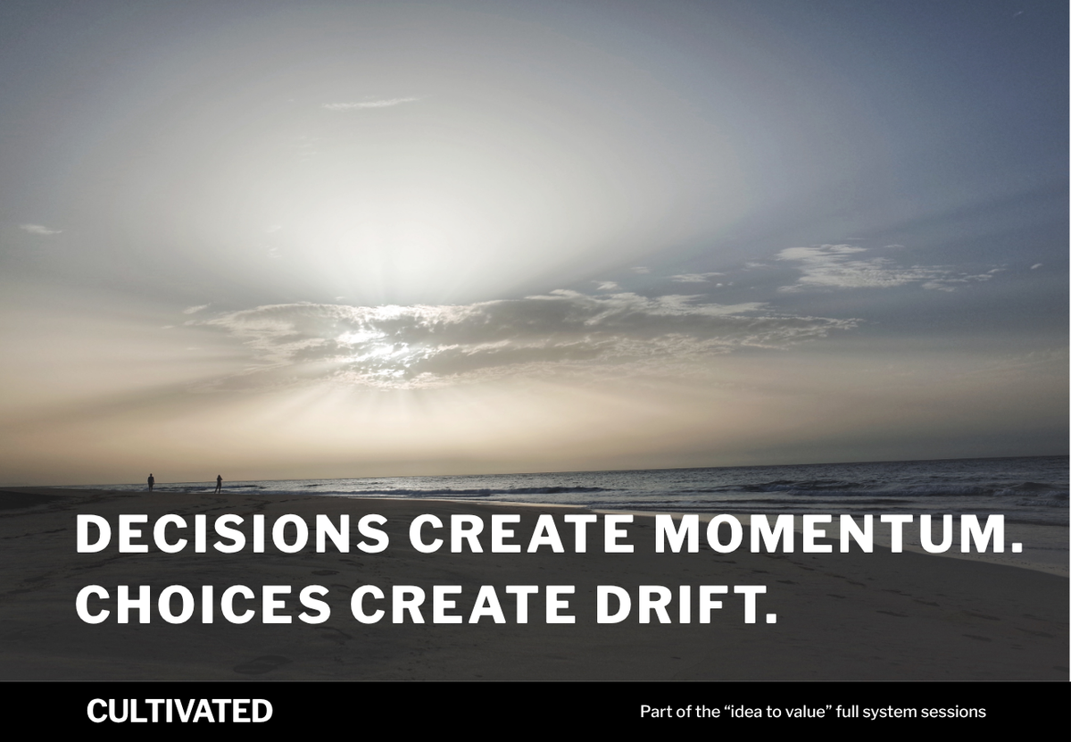 Why Decisions Create Momentum (and Choices Create Drift)