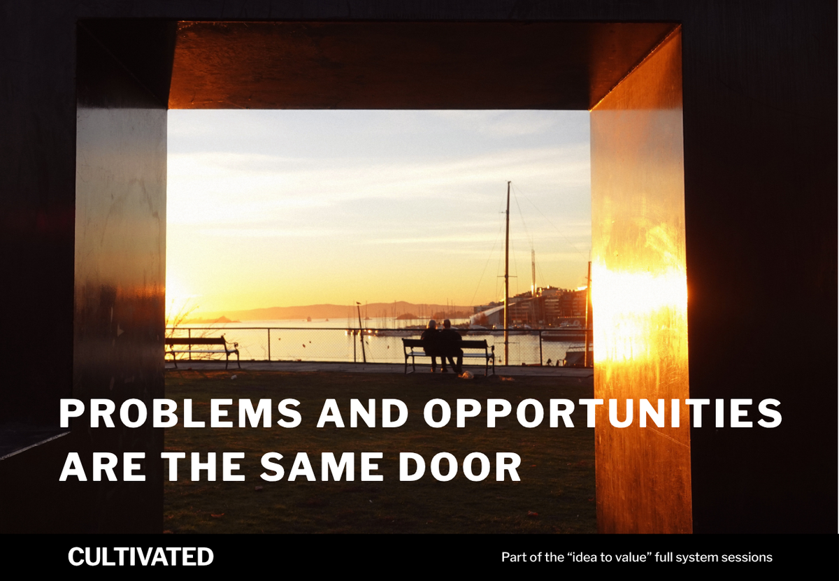Why Problems and Opportunities Are the Same Thing