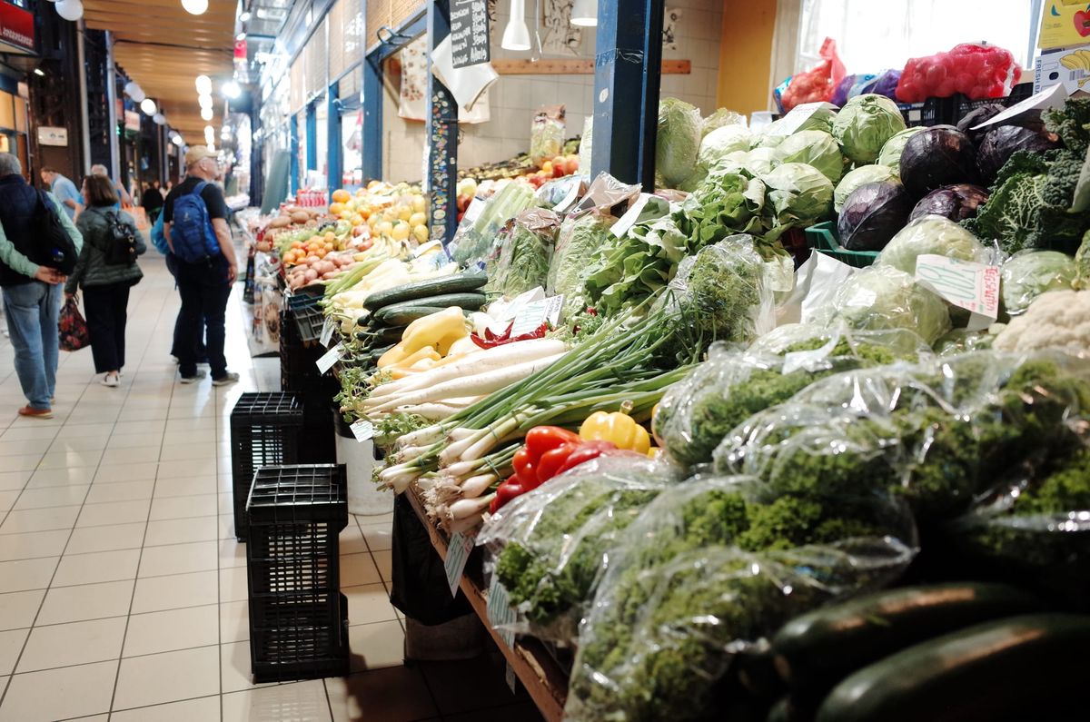 A market stall in Budapest, Hungary. Market stalls are brilliant human centred work.