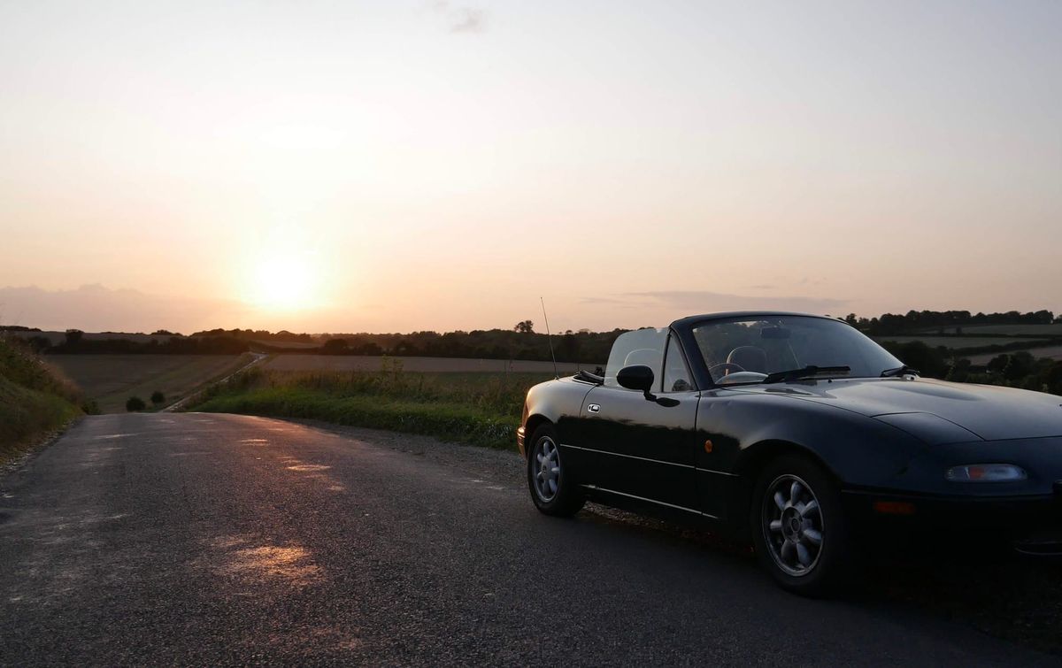 A photo of a mazda MX5 representing a car with plenty of friction and plenty of reward too
