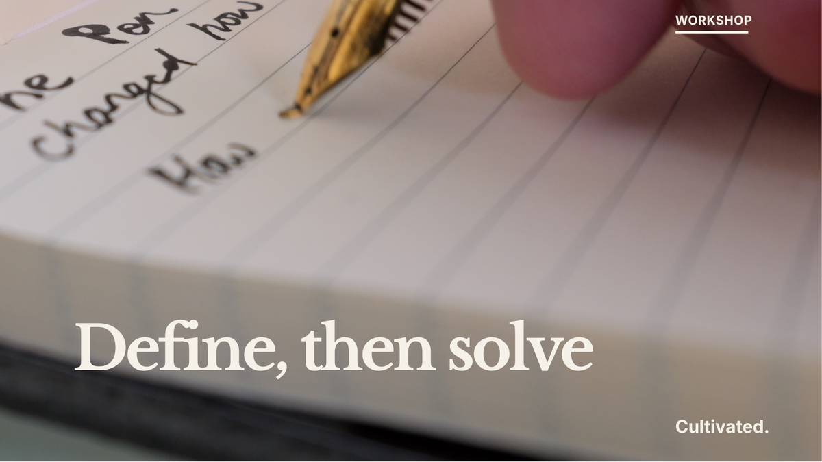 Problem Solving Workshop