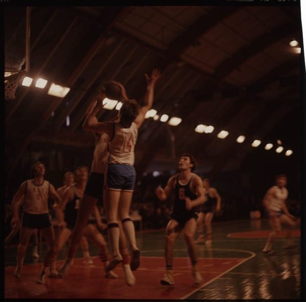 An old photo, from 1974, of a basketball game in Estonia