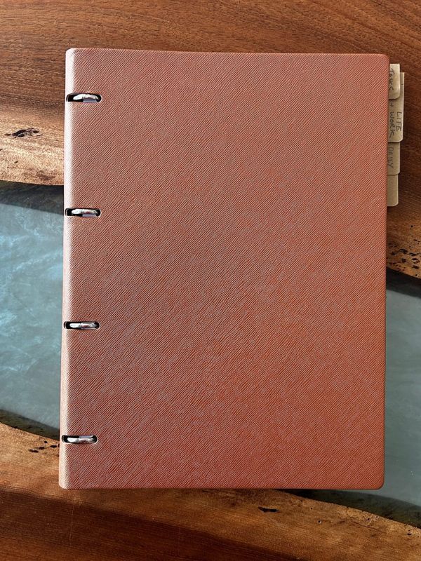 A photo of a notebook - An Analogue Personal Knowledge Management System