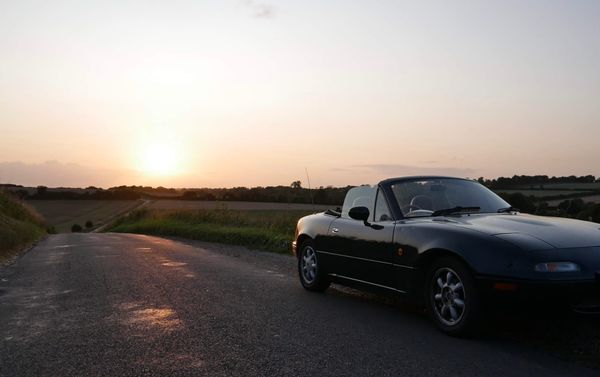 A photo of a mazda MX5 representing a car with plenty of friction and plenty of reward too