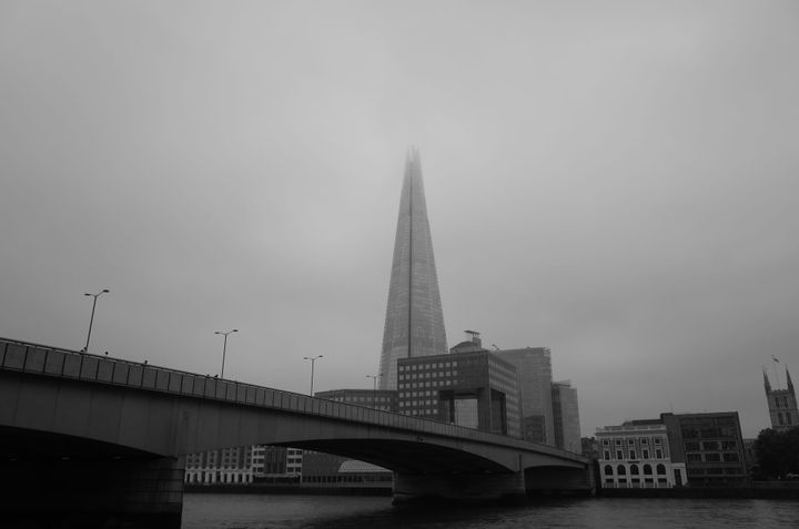 A photo of the London Share on a misty day