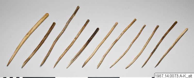 An old photo of some sticks