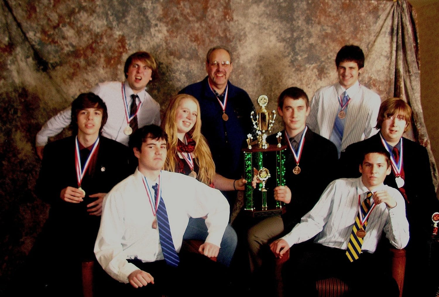 This year's AcaDeca team and Coach Stull