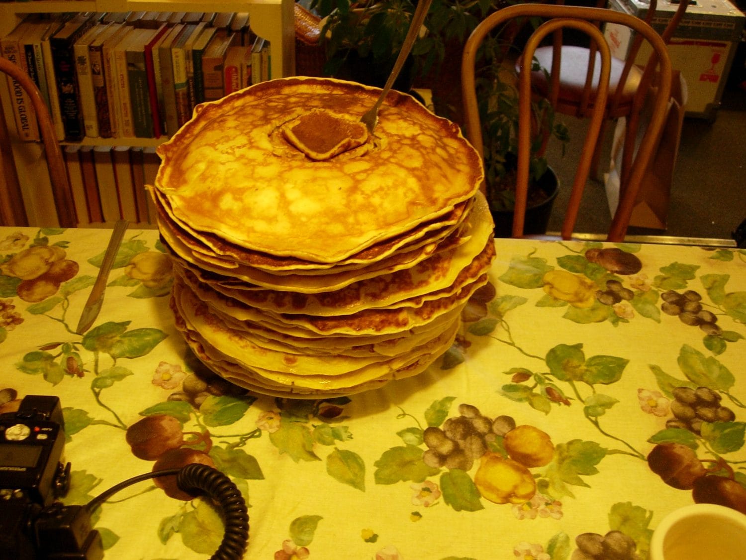 Film crews, impressed with the Roadhouse pancake, asked for a heaping stack