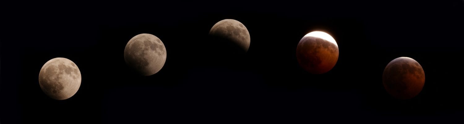 2010 Solstice Lunar Eclipse Sequence by Doug Gualtieri
