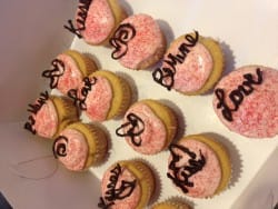 Strawberry Rhubarb Love Cupcakes