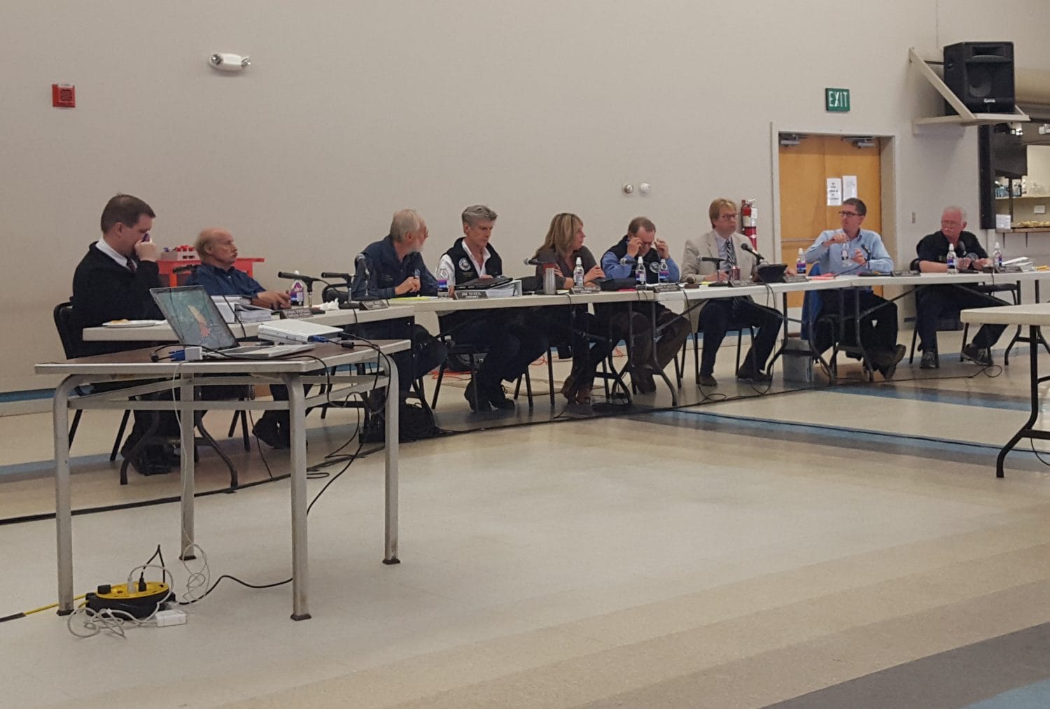Mat-Su Borough Assembly and staff in Willow on Thursday.  Photo:  Phillip Manning - KTNA