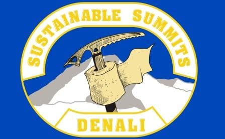 Artwork for the special flag that will be presented to climbers who complete a full pack out of human waste in 2017.  Photo courtesy of Walter Harper Talkeetna Ranger Station