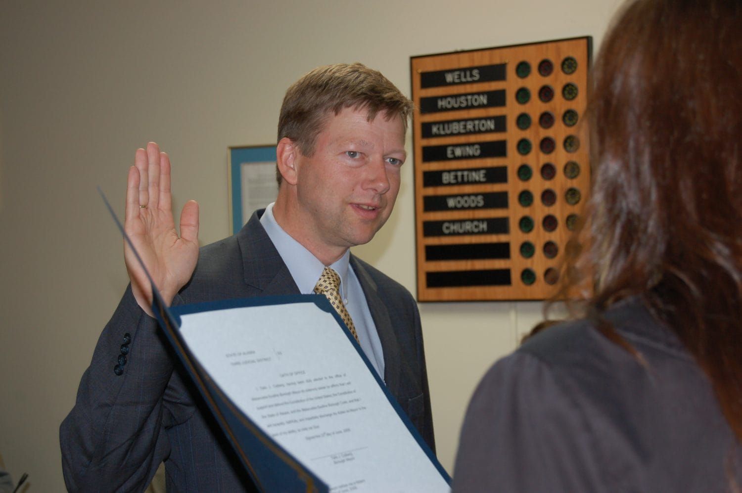 Colberg sworn in as new mayor