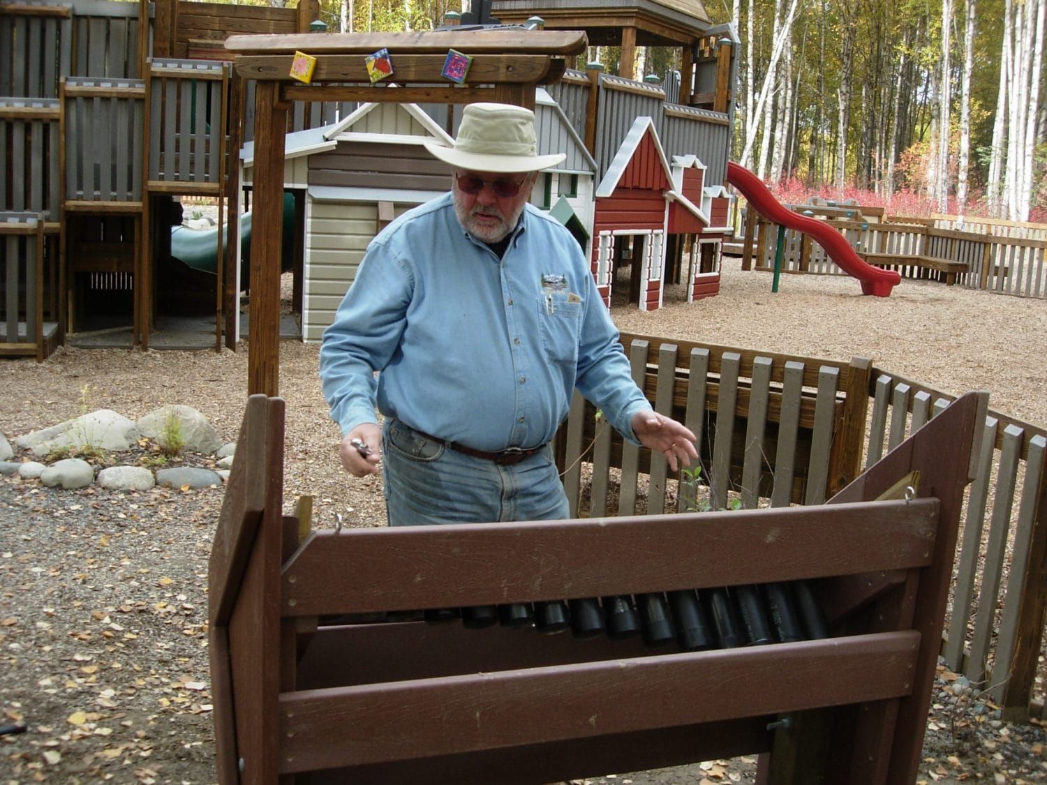 Marimba installed in Wildwoods Park Playground