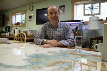 Hollis French on the campaign trail in Talkeetna