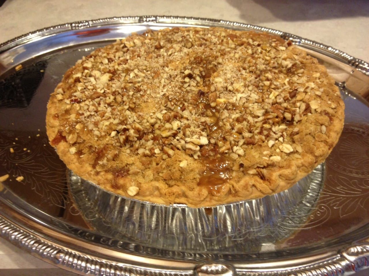 12:30 Auction - Hot Apple Pie with caramel and pecan topping