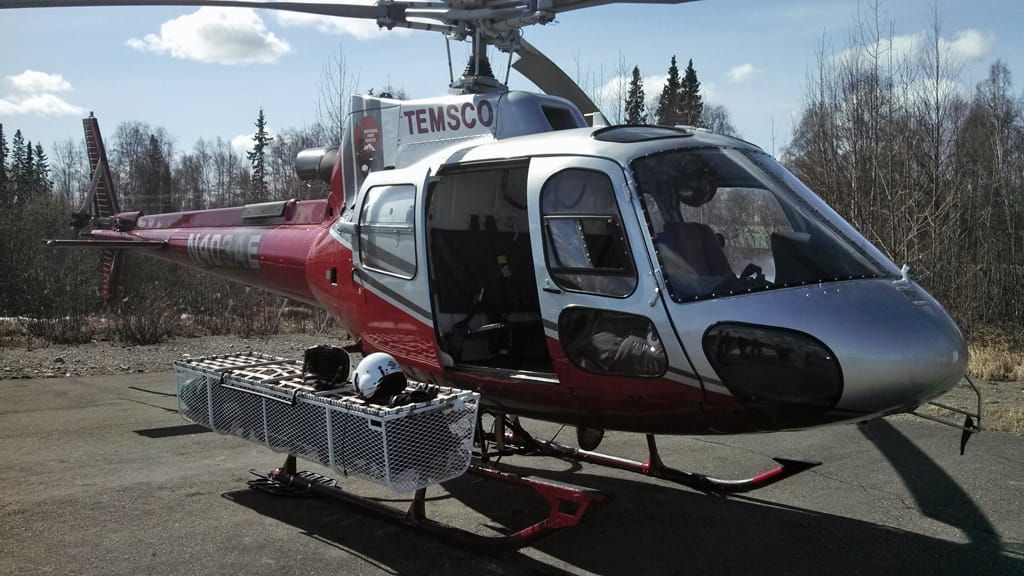 Helicopter crew preps Park Service camps on Denali