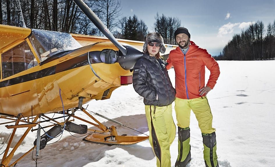 Sylvia Montag and Mike Fuchs in Talkeetna around April 14, 2014