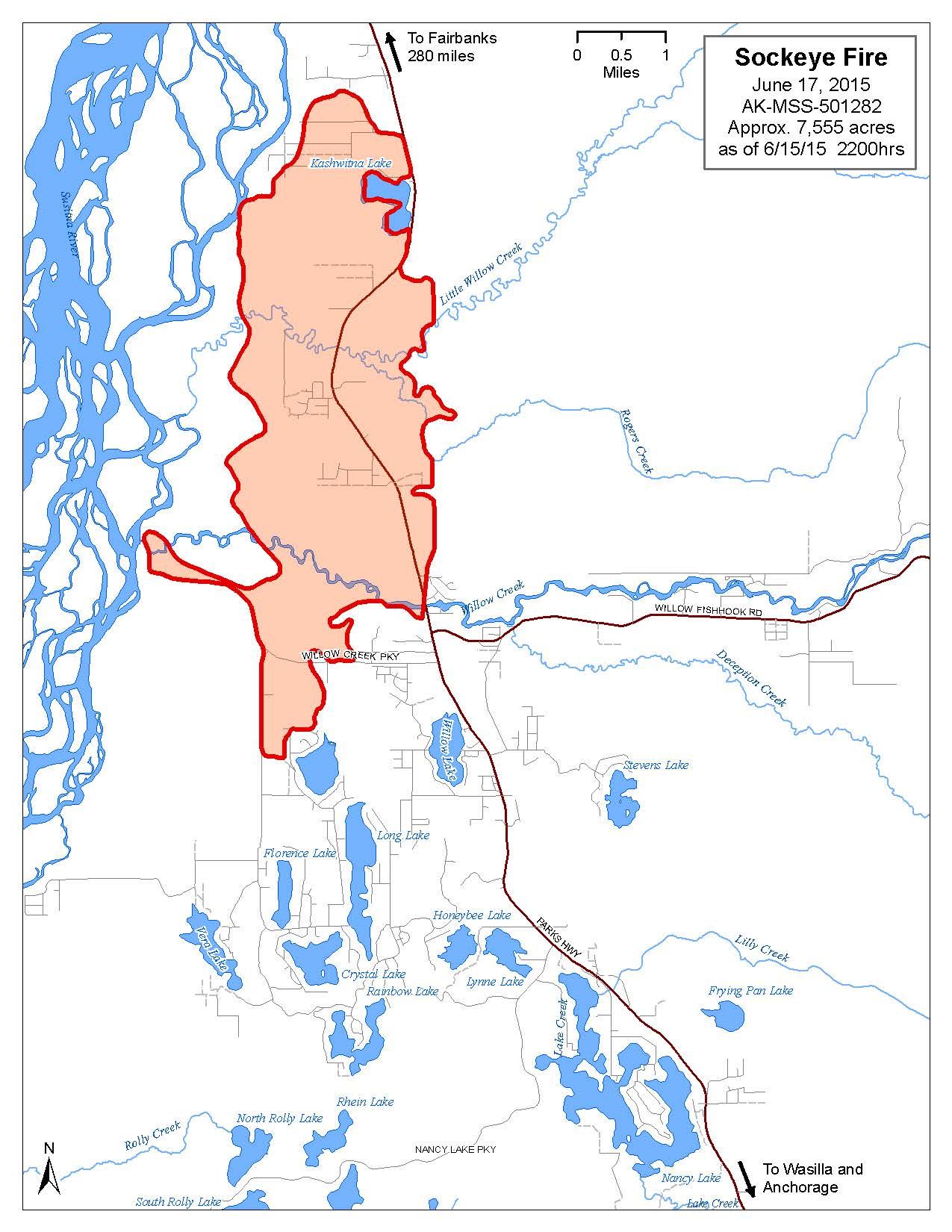 Wednesday morning Susitna Valley fire update